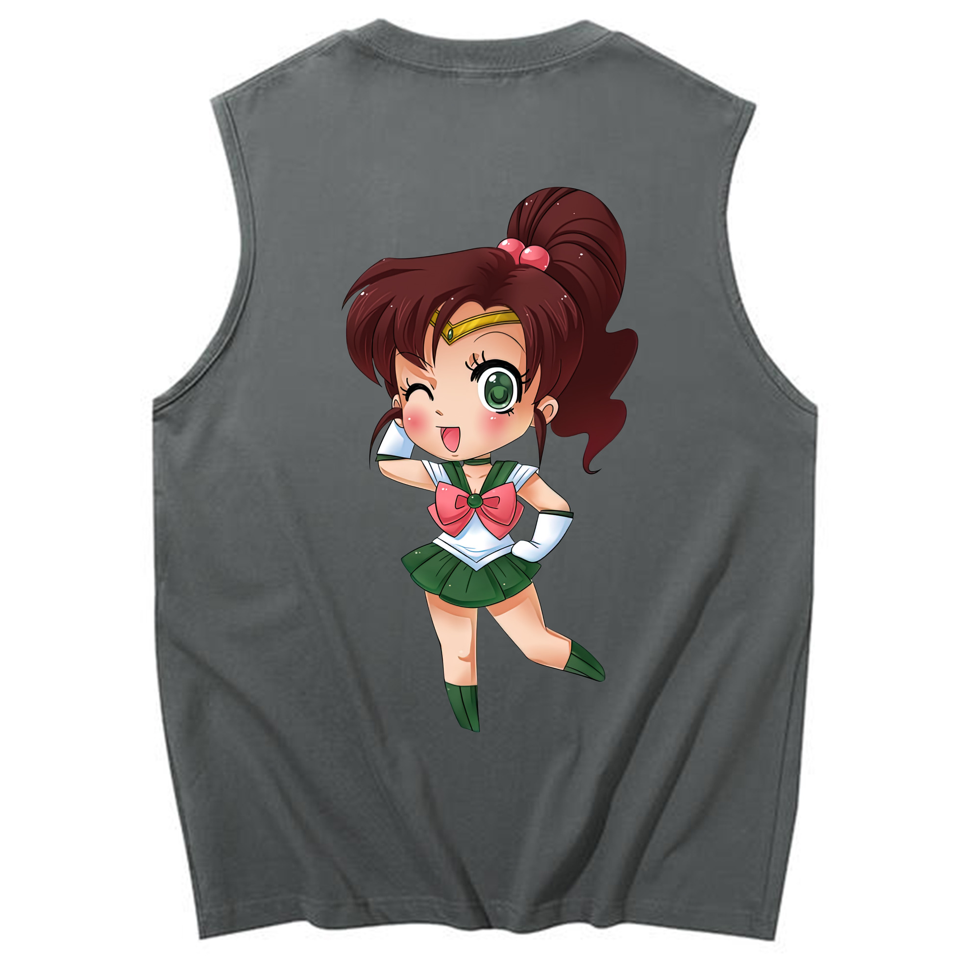 （画像用） 美少女戦士セーラームーン 木野 まこと きの まこと Sailor Moon Kino Makoto （セーラージュピター；Sailor Jupiter） コットン100％タンクトップ（背面プリント）